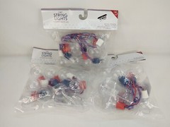 3 Pack Lot LED 4.5 Ft String Light Battery Operated Indoor -10 Warm White Lights