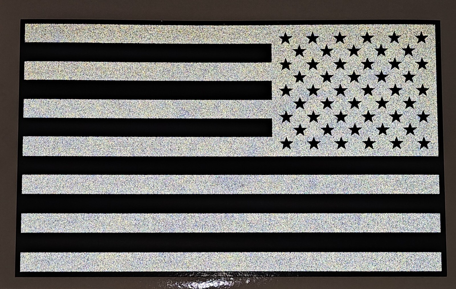 REFLECTIVE Reverse Subdued AMERICAN FLAG FIRE Car DECAL fire EMS Multiple Sizes gallery
