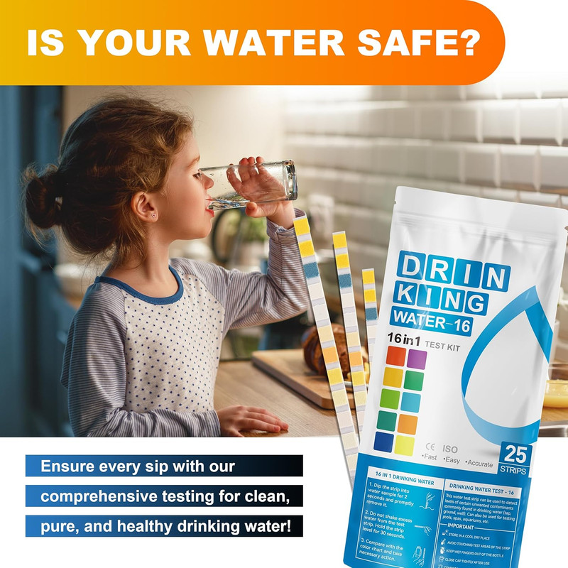Complete Water Testing Kits for Drinking Water 25 Strips Bag Pack 16 in Well, Ta gallery
