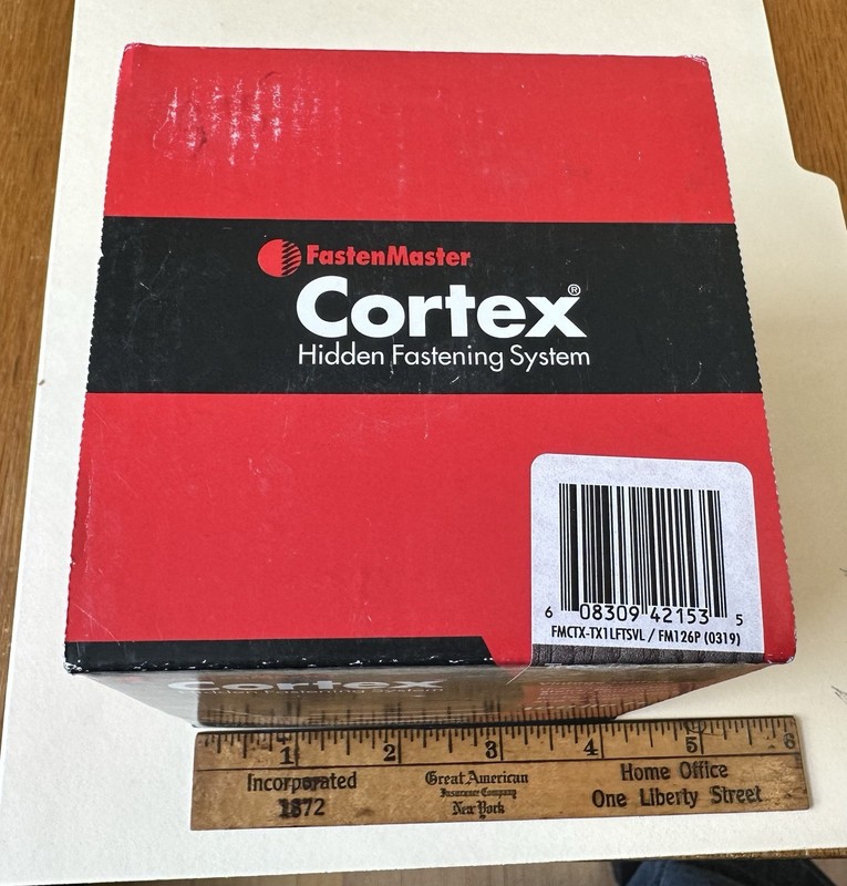 FastenMaster Cortex Hidden Fastening System: 224 screws, bits, plugs, Dark Gray gallery