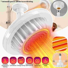 Bathroom Ceiling Heater Light 600W Electric Bedroom Kitchen Heating Fan w/Remote