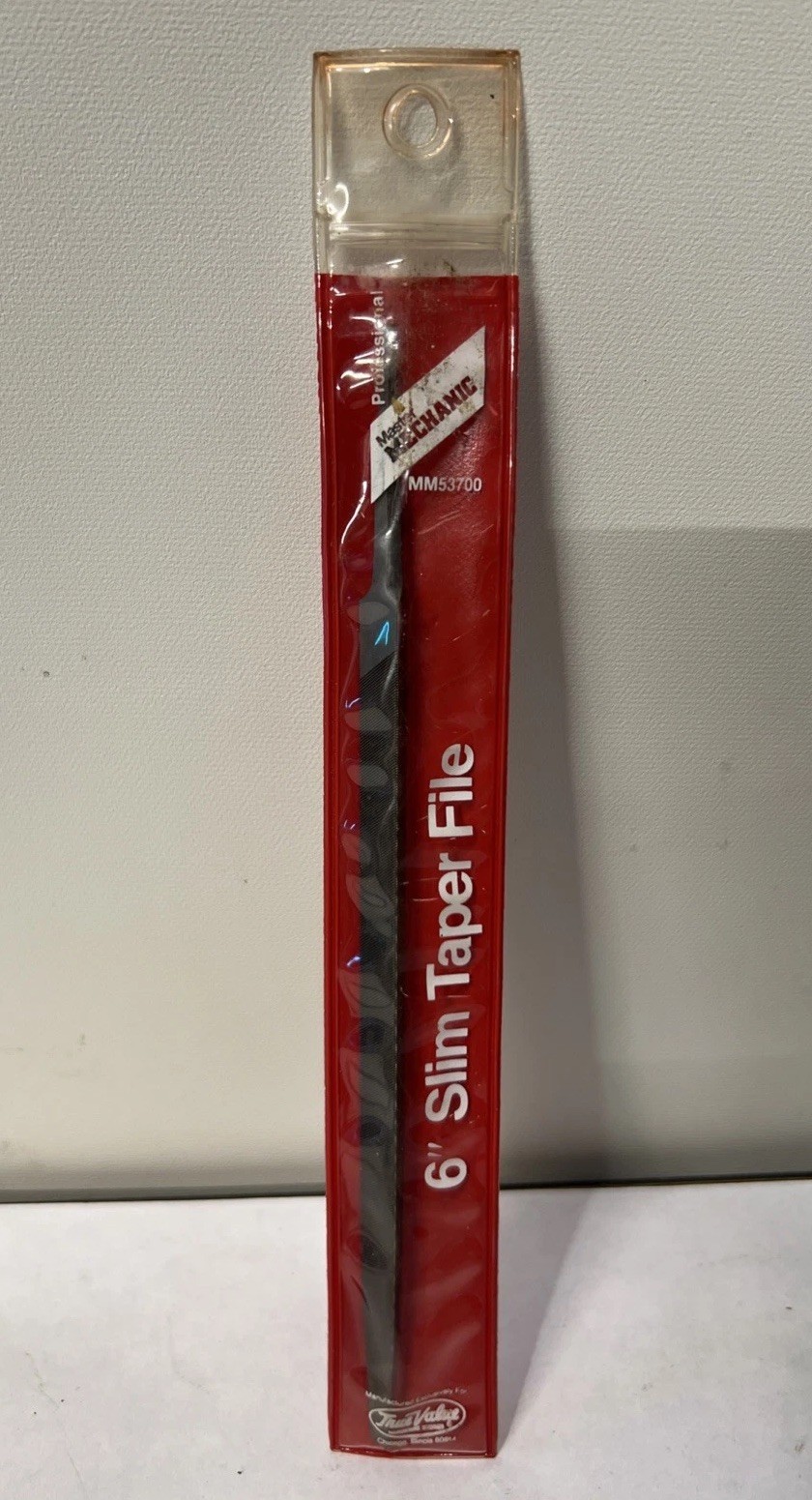 Vintage Master Mechanic 6"Slim Taper File Exclusive True Value USA New Old Stock gallery