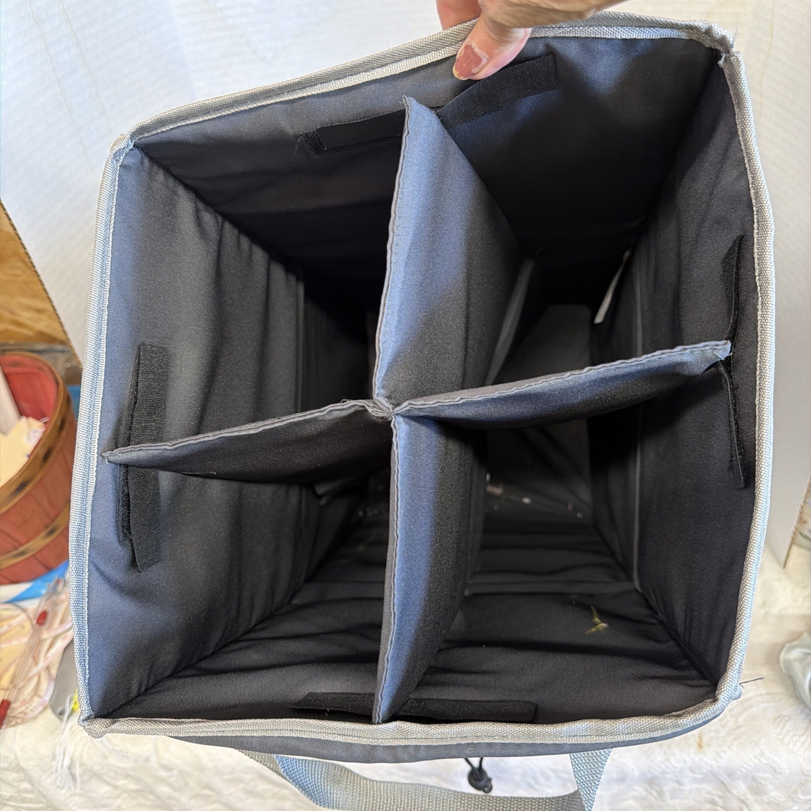 Organizer Collapsible Gray 4 Removable Compartment Mess Pockets 22.5” Tall gallery
