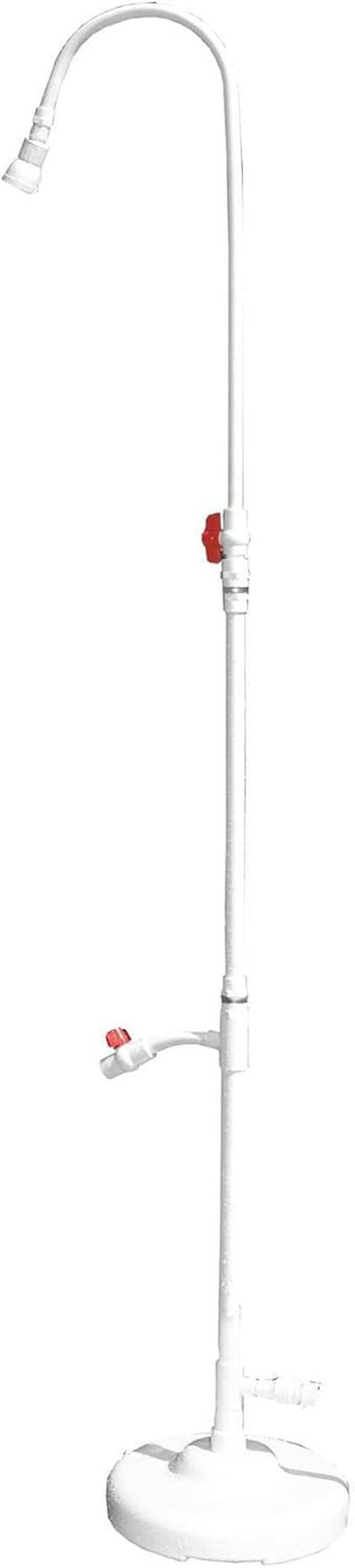 HYDROTOOLS Tube Style 7 Foot Poolside Shower, Adjustable Head & Foot Tap Spigot gallery