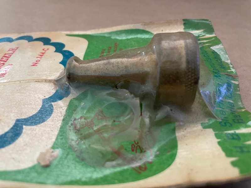 Vintage SHERMAN Sweeper Nozzle SOLID BRASS nos noc Water garden Hose gallery