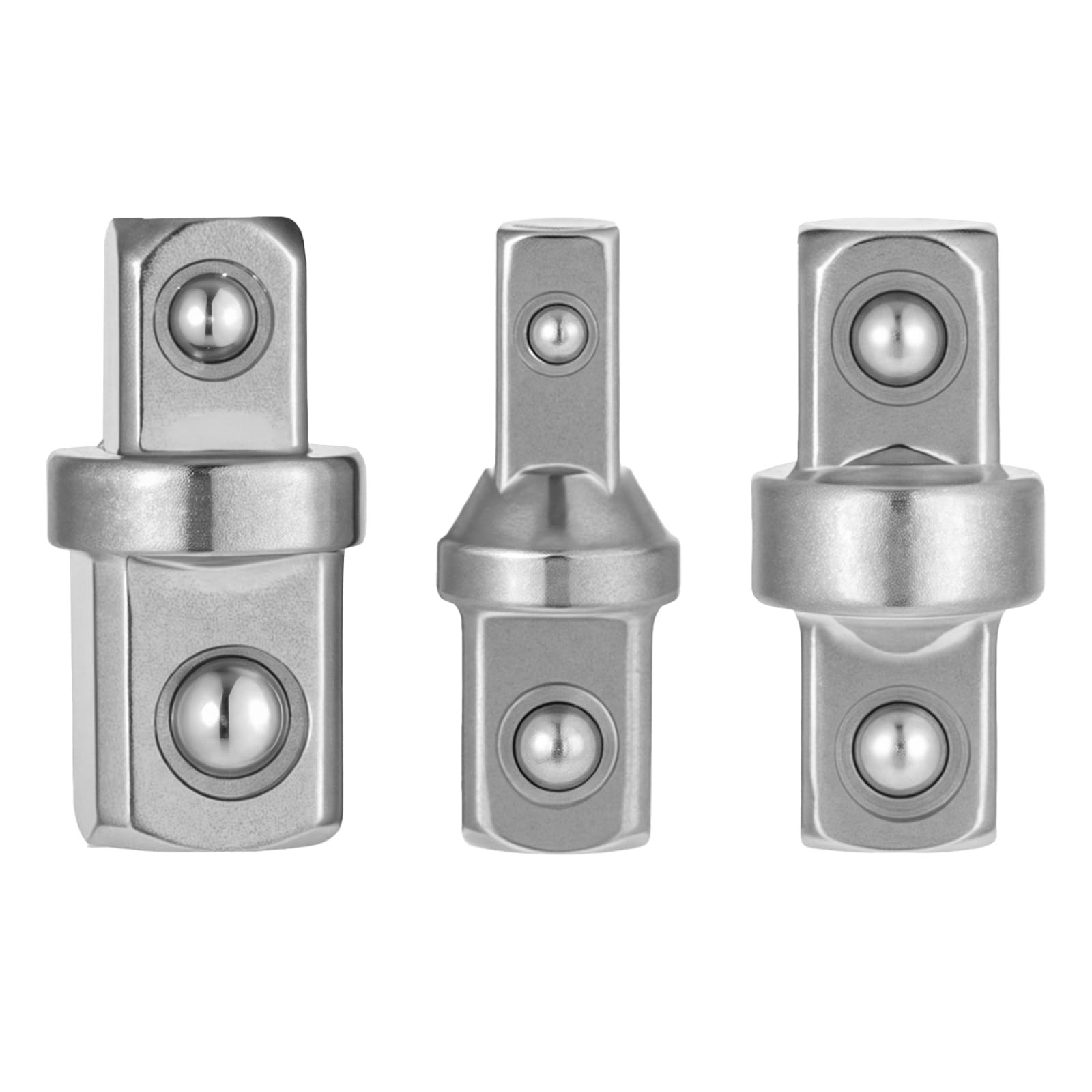 3 PCS 1/2" 1/4" 3/8" Square Drive Adapters, Ratcheting Wrench to Silver gallery