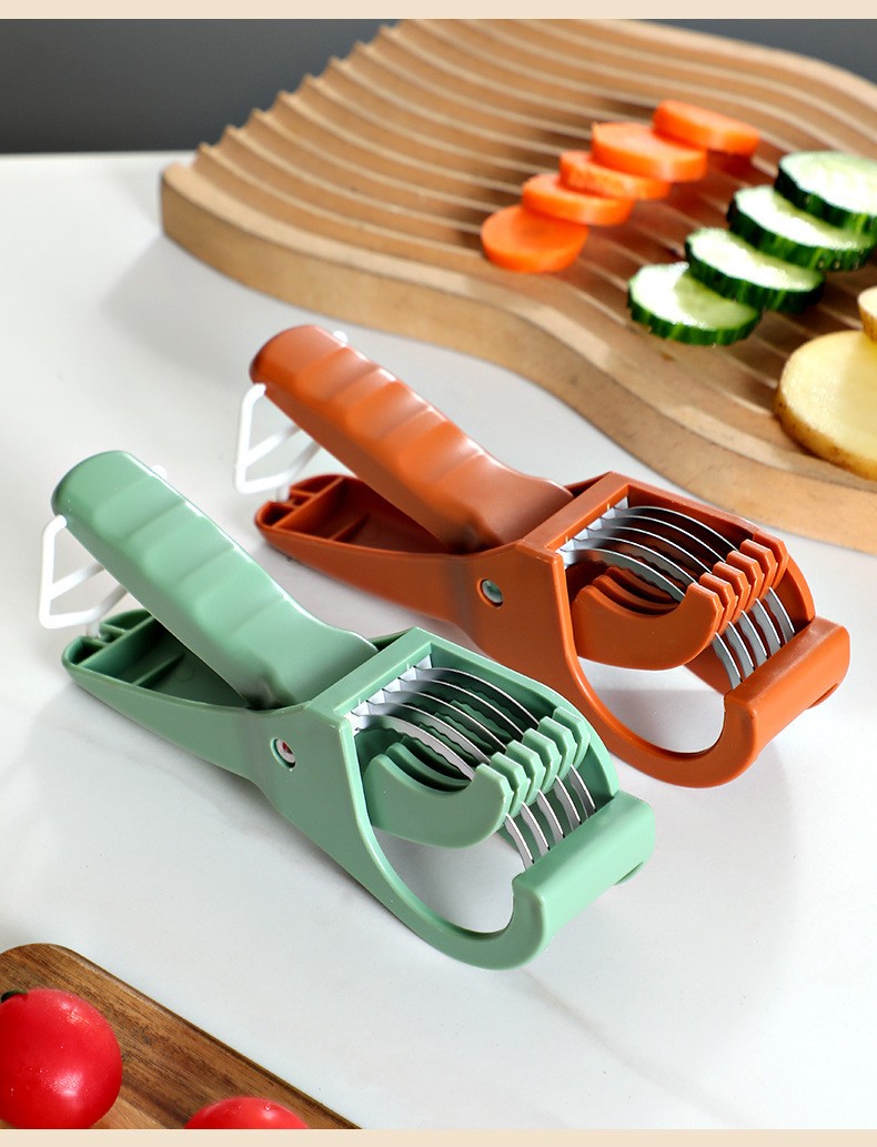1PC Banana Slicer Salad Cutter Vegetable Cutter Stainless Steel Fruit Slicer gallery