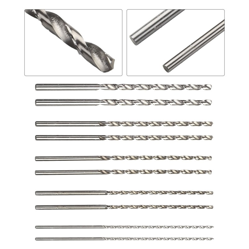 Efficient and Long Lasting HSS Drill Bit Set 10Pcs 2mm 3mm 3 5mm 4mm 5mm Bits gallery