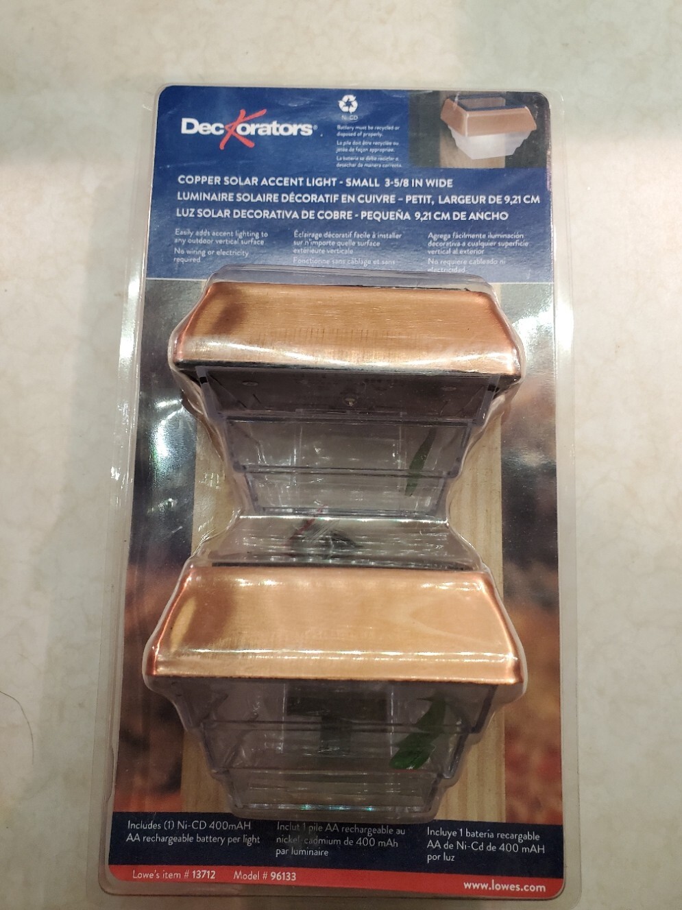 2-Pack Copper Solar LED Outdoor Accent Light (2700 K) #96133 1.2-Lumen 1-Watt gallery