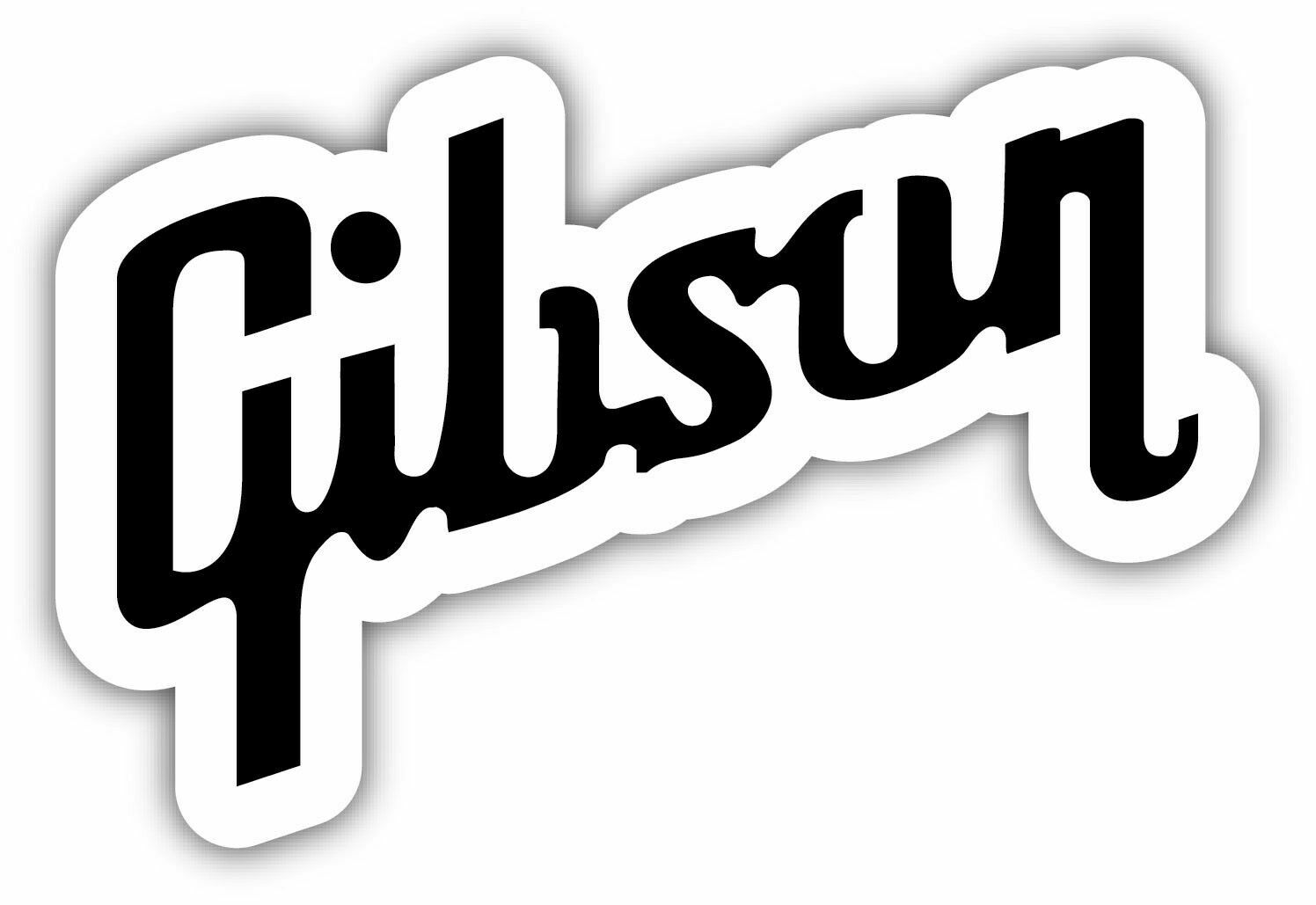 GIBSON GUITAR Logo Sticker Decal Bumper Window CHOOSE SIZE 3"-12" gallery