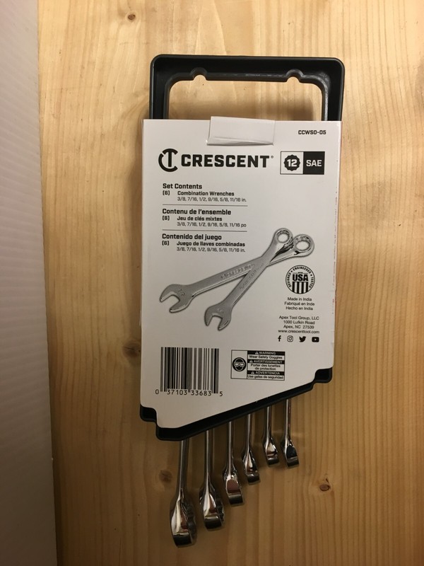 Crescent CCWS0-05 12 Point SAE Combination Wrench Set 10.8 in. L 6 pk gallery