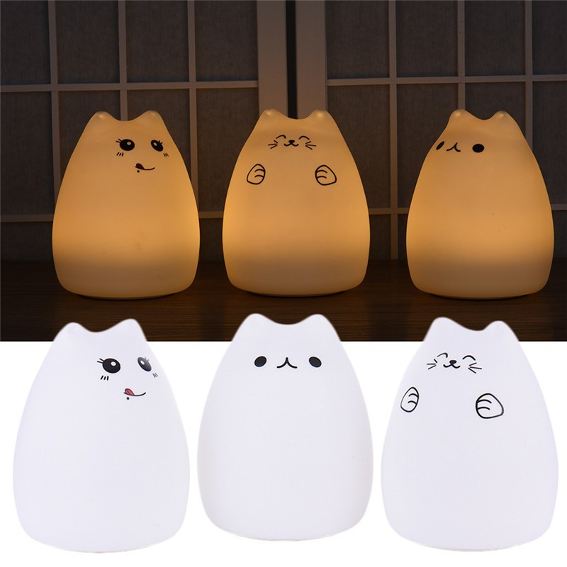Silicone Touch Sensor LED Night Light For Children Baby Kids gallery