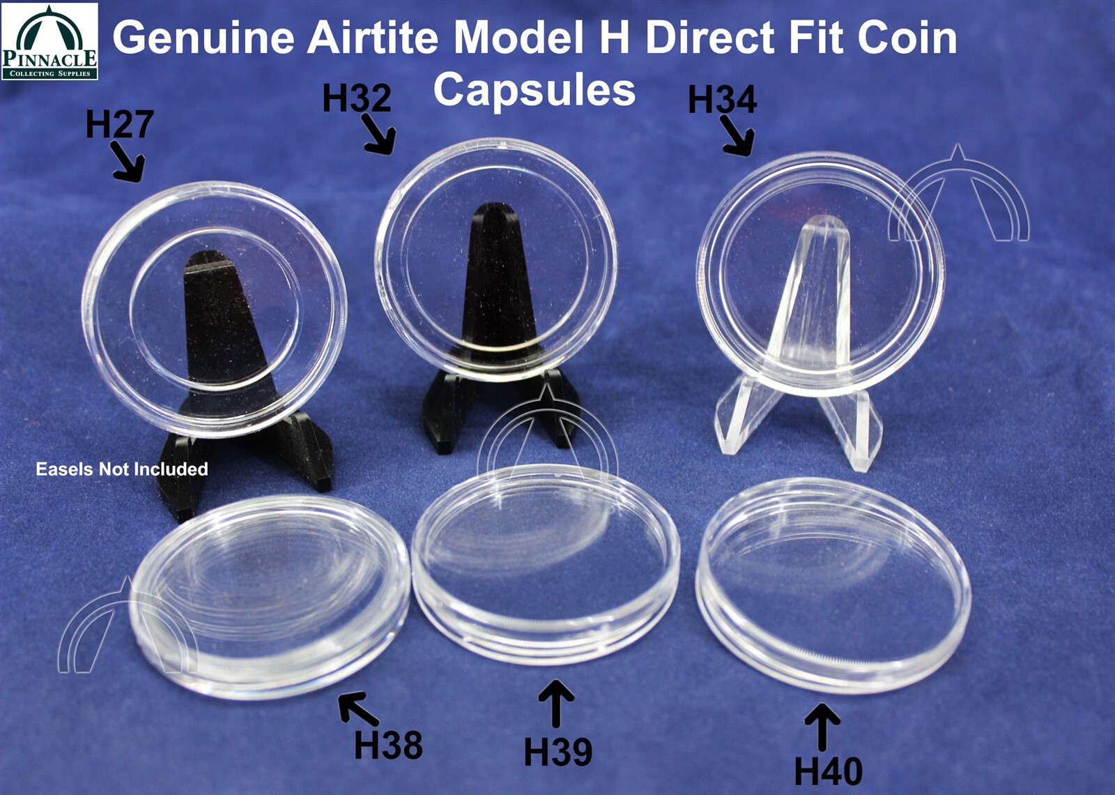 GENUINE Airtite Direct Fit Model H Coin Capsules - You Pick Size and Qty gallery