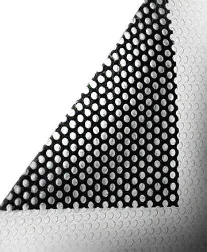 One-Way Perforated Vinyl Privacy Window Film Adhesive 0.5ft x 54", White gallery