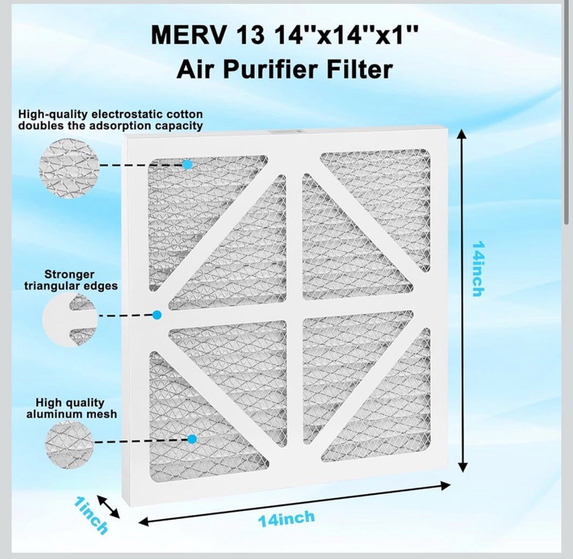 2Pack Upgraded Replacement Filter Compatible with Enviroklenz Air Purifier Plus gallery