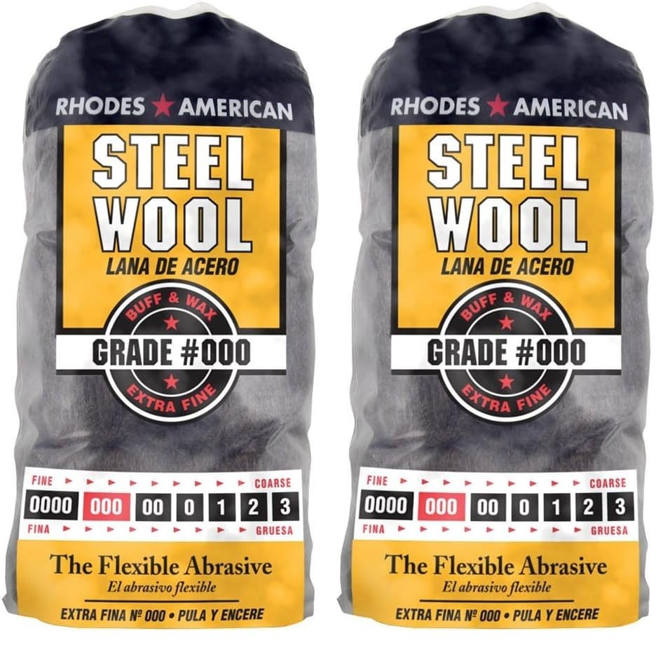 Professional Grade Extra Fine Steel Wool - Pack of 2 for Polishing Metal gallery