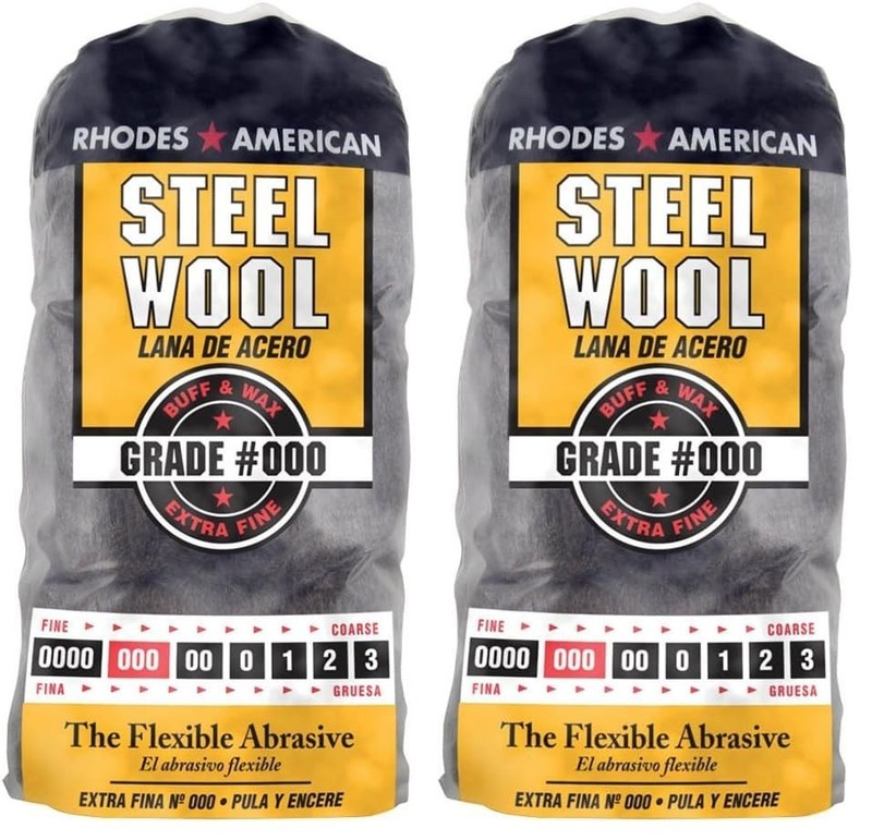 Professional Grade Extra Fine Steel Wool - Pack of 2 for Polishing Metal gallery