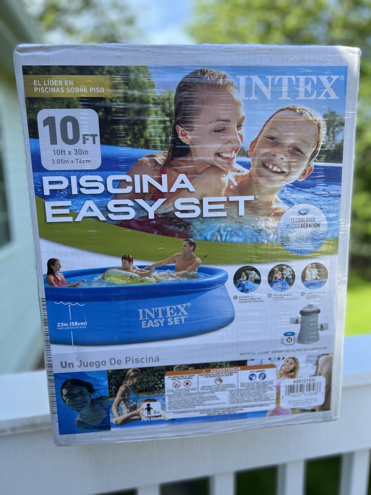 NEW Intex 10ft X 30in Easy Set Inflatable Swimming Pool W/ Filter Pump 28121EH gallery