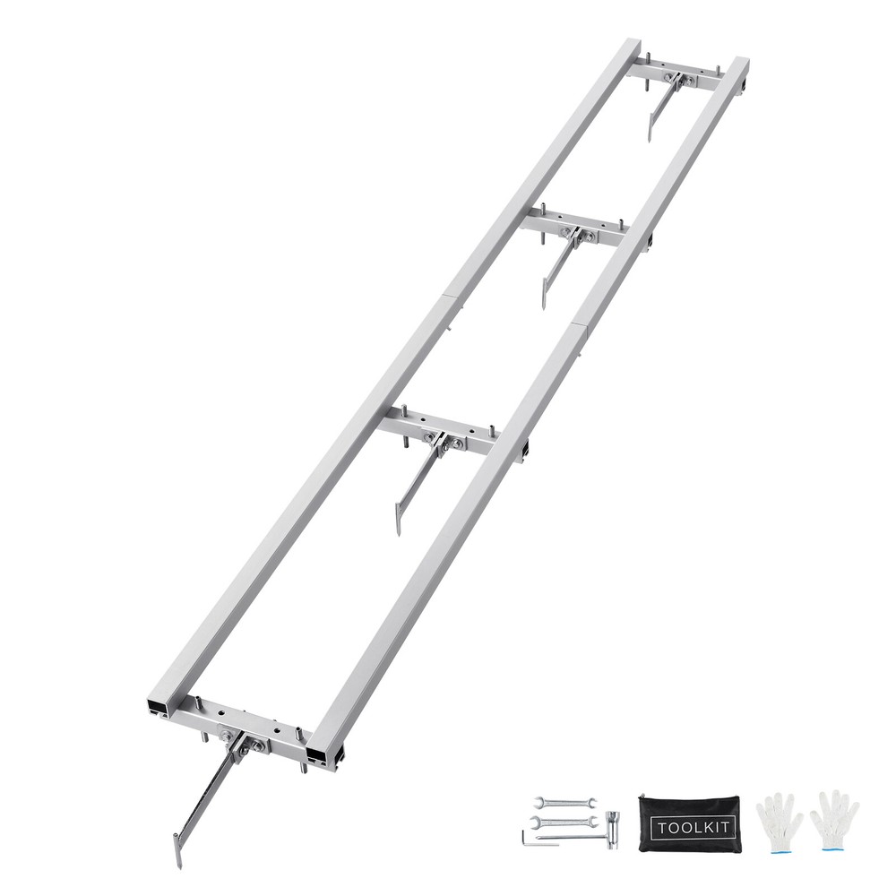 VEVOR Rail Mill Guide System 9 ft Chainsaw Milling Rail Guide 4 Crossbar Kits