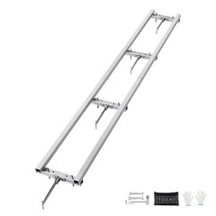 VEVOR Rail Mill Guide System 9 ft Chainsaw Milling Rail Guide 4 Crossbar Kits