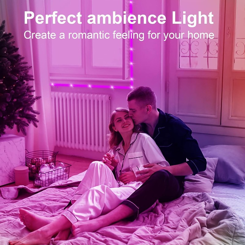 200 Ft LED Strip Lights, Smart Light with App Remote Control, RGB LED 2ROLL100ft gallery