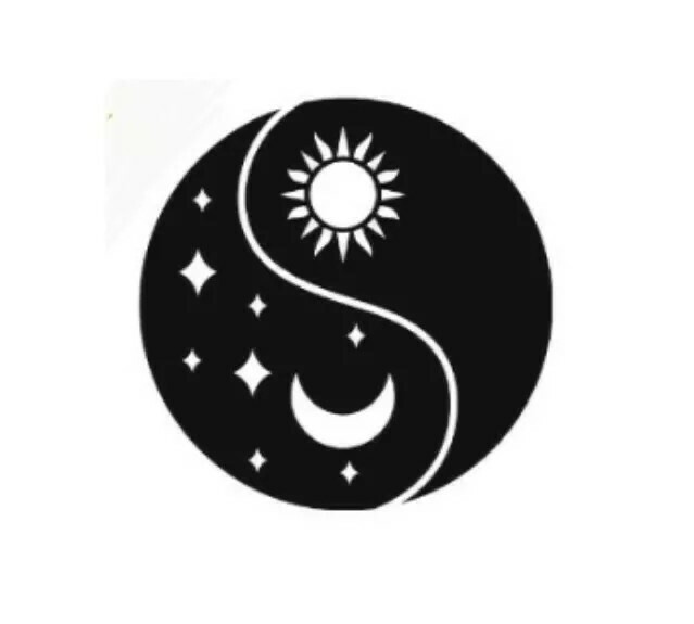 Yin Yang Sun And Moon Sticker Decal gallery