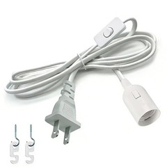 Hanging Pendant Light Cord E26/E27 – Plug In Light Socket for Vintage Fixtures