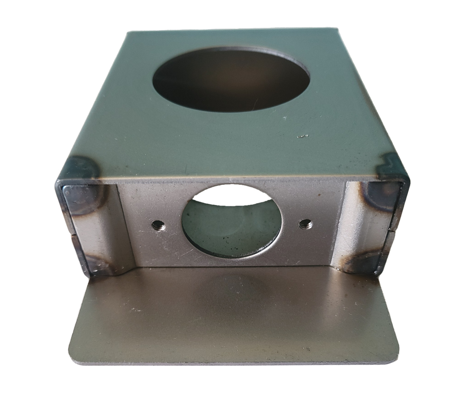 1 1/2" Single Hole Weldable Steel Lockbox for Doors and Gates (Fits most Locks) gallery