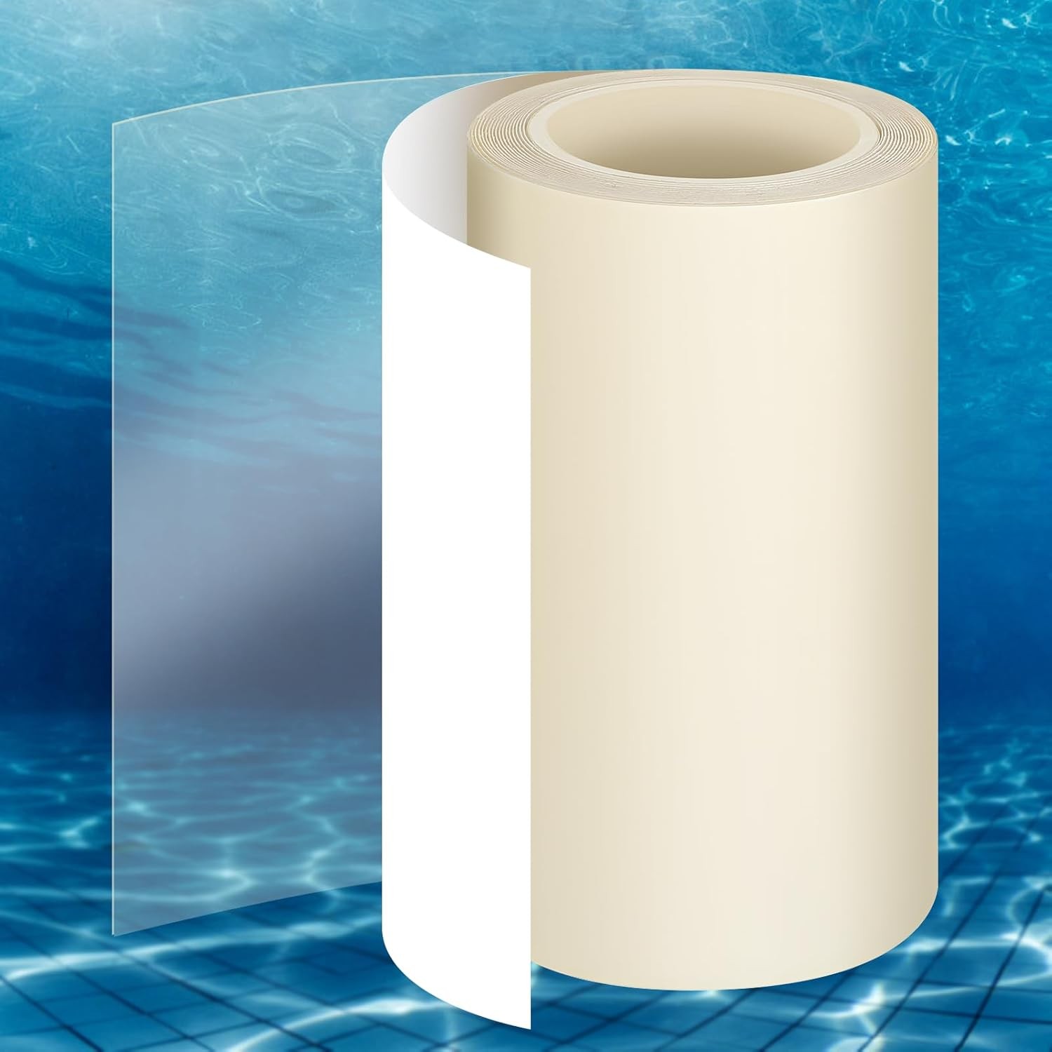 Pool Patch Repair Kit Underwater Vinyl Liner Patch Clear TPU Leak Repair gallery