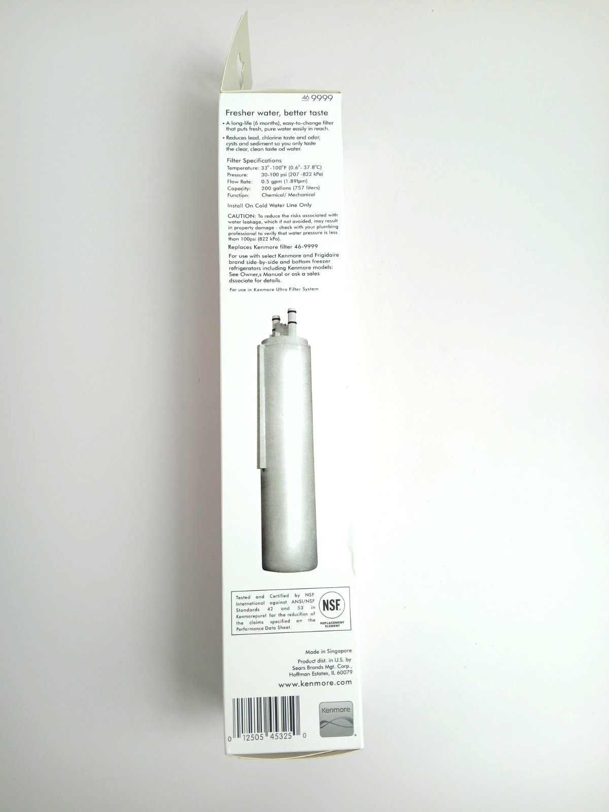 1 Unit Kenmore Replacement Refrigerator Water Filter 46-9999 New Sealed gallery