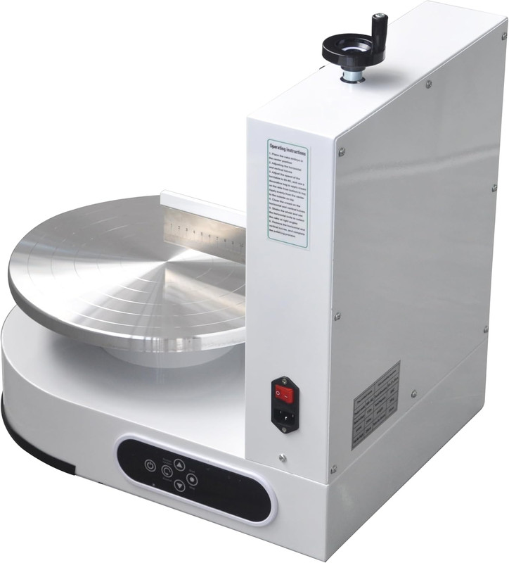 Cake Smoothing Machine with Turntable & Graduated Scraper for Perfect Finishes gallery