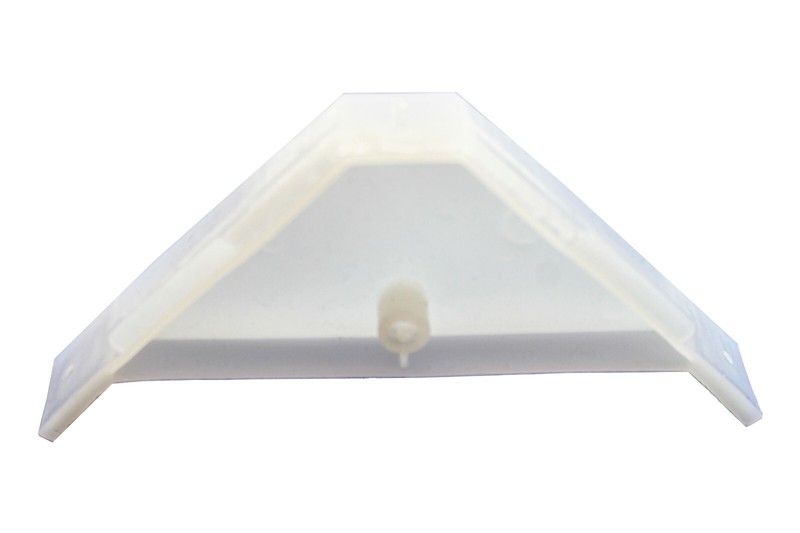 90 Degree Cabinet Triangle Bracket, Plastic, White Corner Support Braces gallery