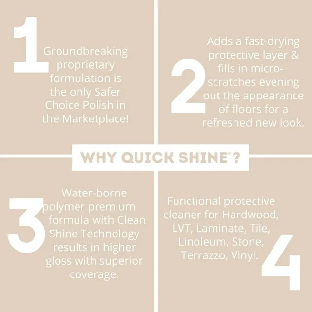 Quick Shine Multi-Surface Floor Finish, 64 fl oz Unscented Household Floor Clear gallery