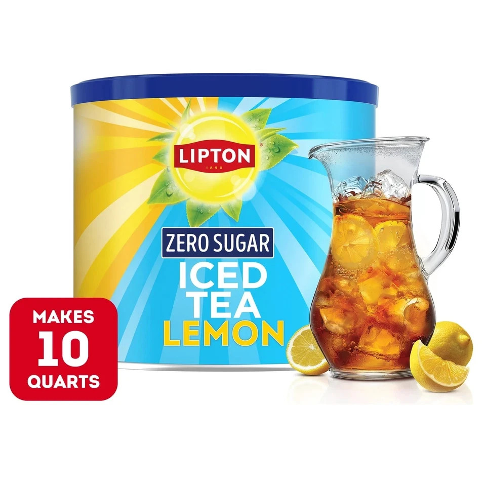 PR Lipton Zero Sugar Lemon Iced Tea Mix, 10 Quarts gallery