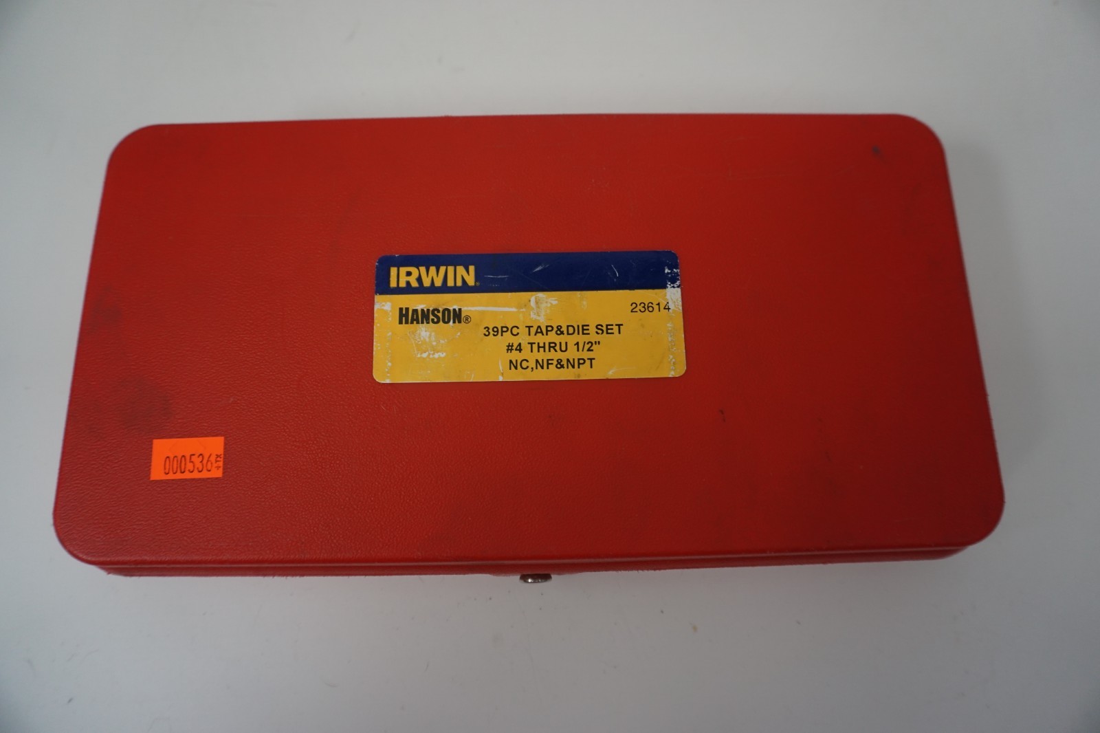 Irwin Hanson 39pc Tap & Die Set #4 thru 1/2" NC,NF&NPT #23614 (536) gallery