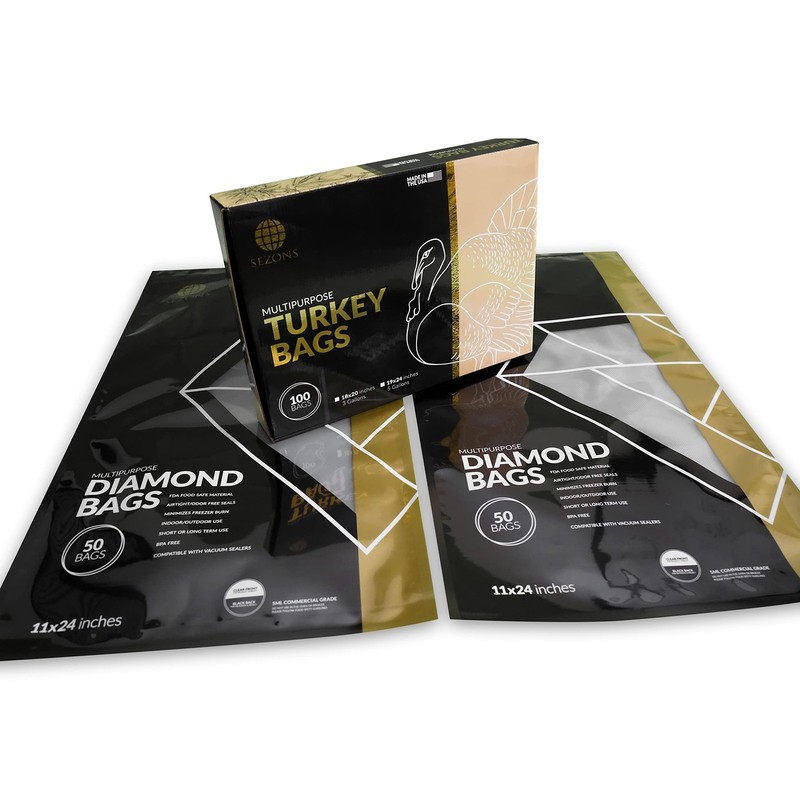 100% Nylon Turkey Storage multipurpose Bags - 100 pack (Clear, 18x20) Clear gallery