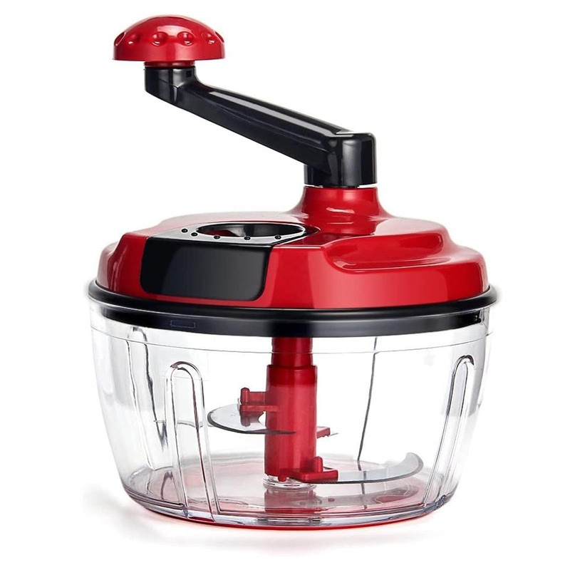 Multi-Functional Manual Food Processor,8 Cup Hand-powered Crank Chopper,Mince... gallery