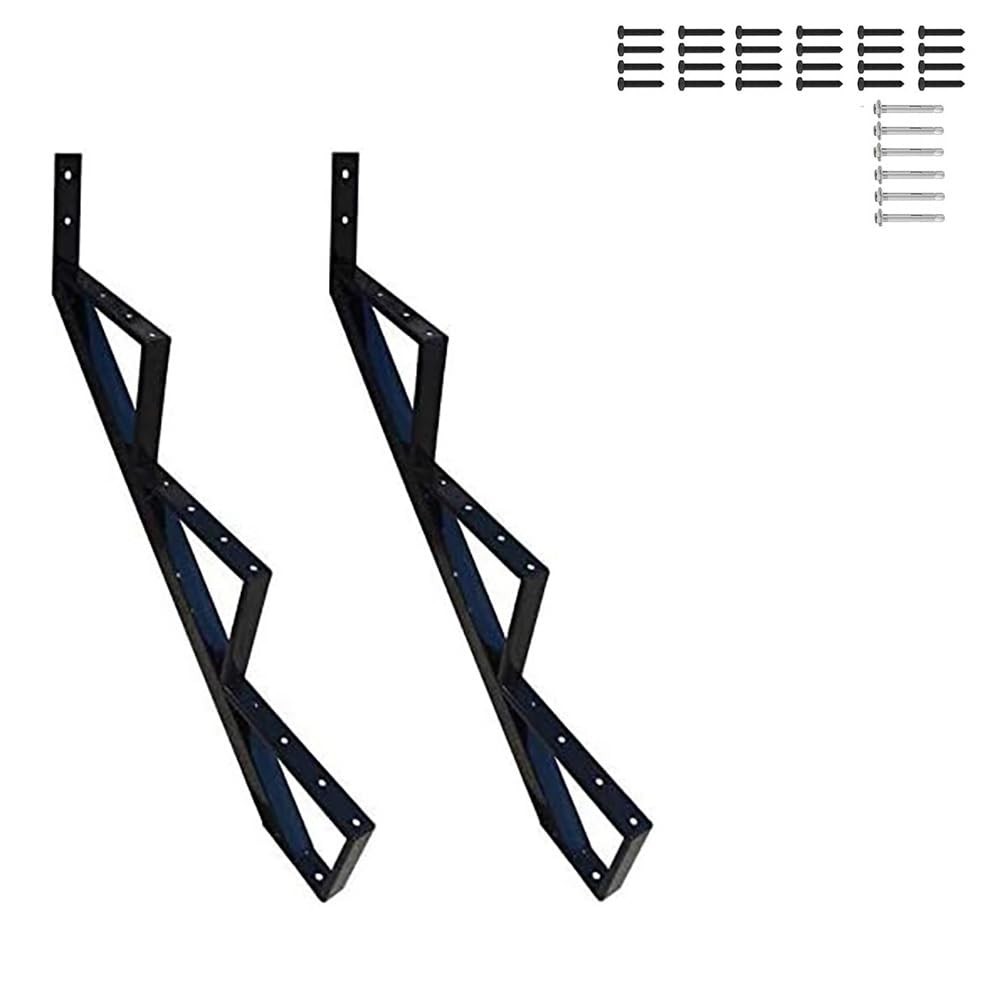 MTB Steel Step Stair Riser - 3 Step for Deck Height 27 Inches Stair Stringer Ste gallery