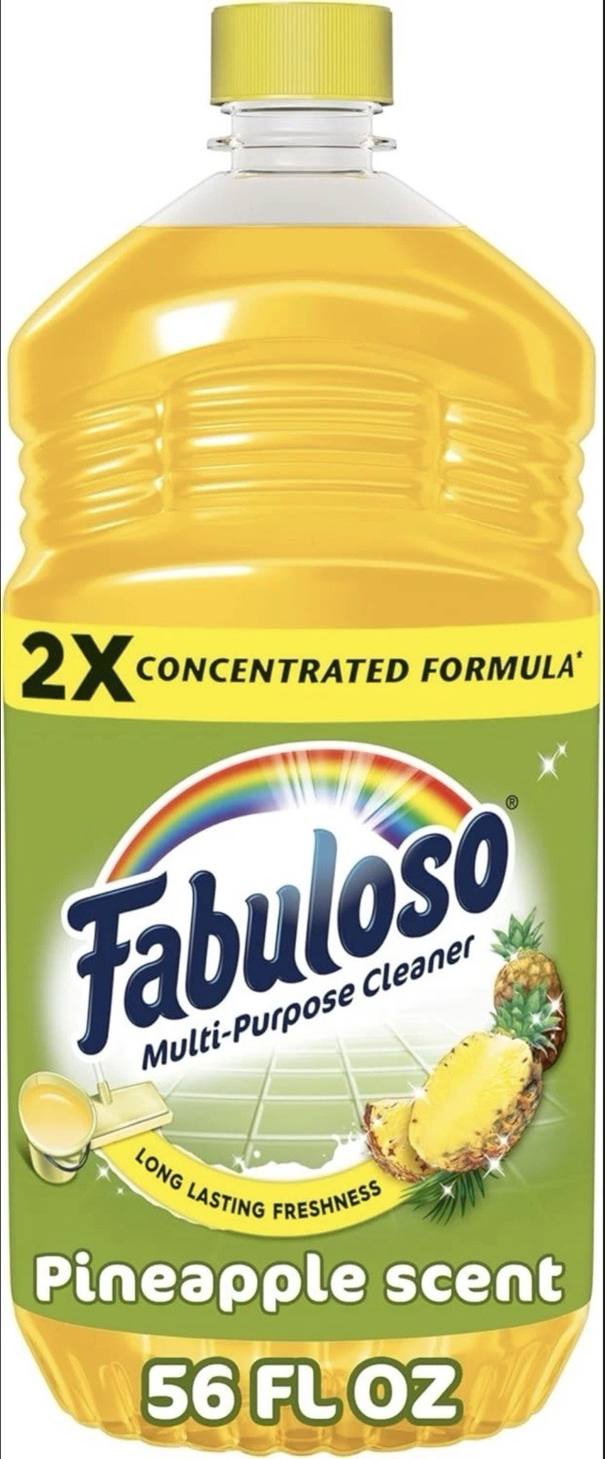 Fabuloso 2X Concentrated All-Purpose Cleaner, Pineapple Scent, 56 fl oz gallery