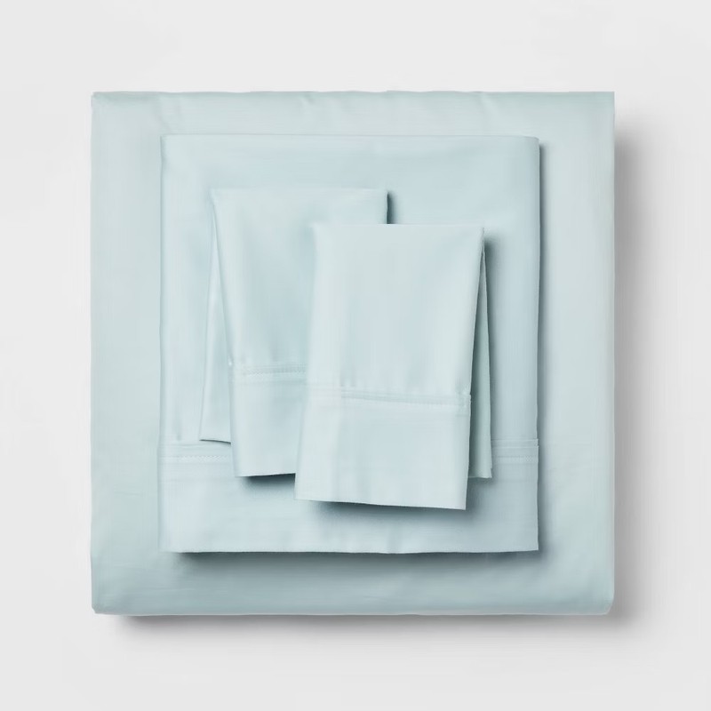 Threshold 400 Thread Count Cotton Sateen 4-Piece Sheet Set Luxurious gallery