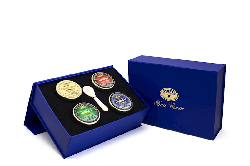 Black Caviar Prestige Gift Box (Beluga, Osetra, White Sturgeon, Siberian Osetra) gallery