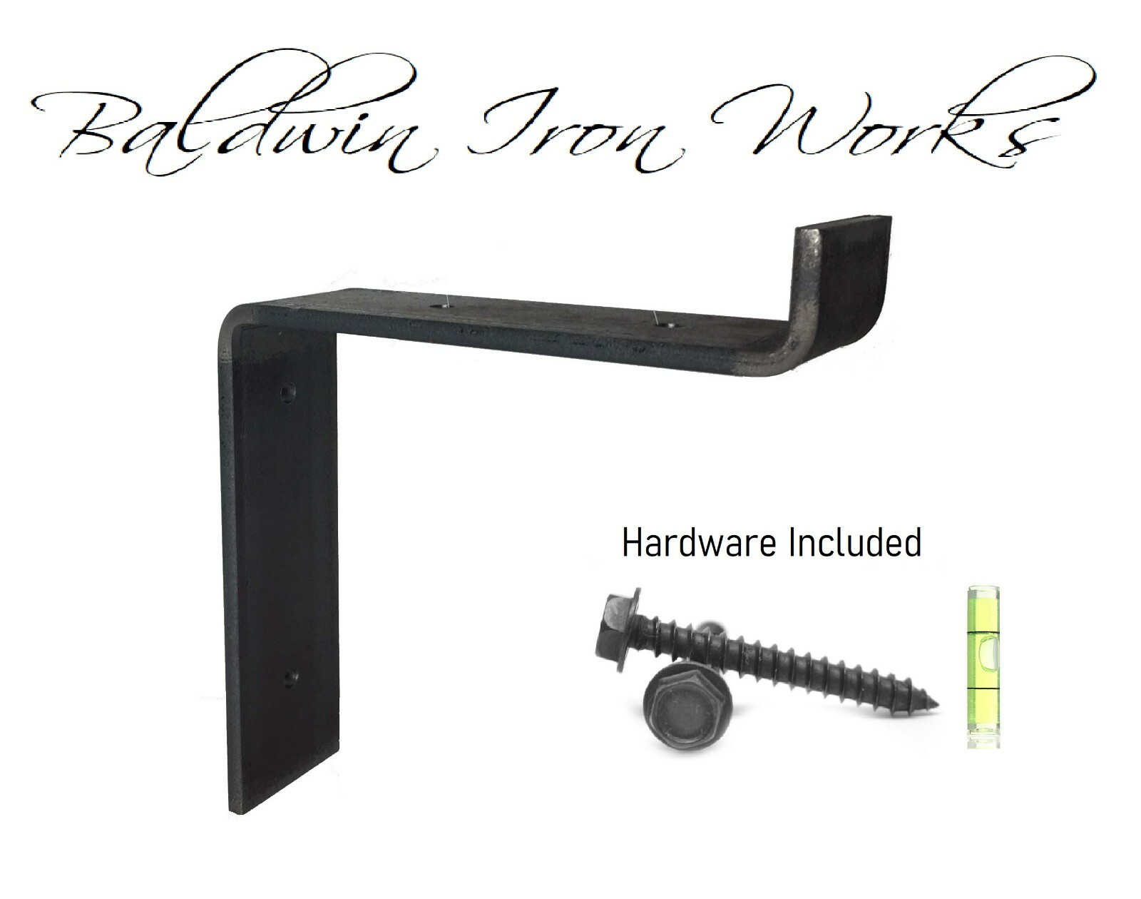 Metal Shelf Bracket, Rustic, Industrial, Modern, Farm Style, 1" Front Lip gallery