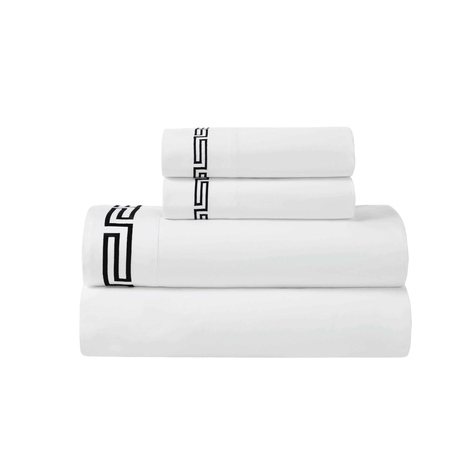 Harrison Cotton Greek Key Embroidered Deep Pocket Bed Sheet Set gallery