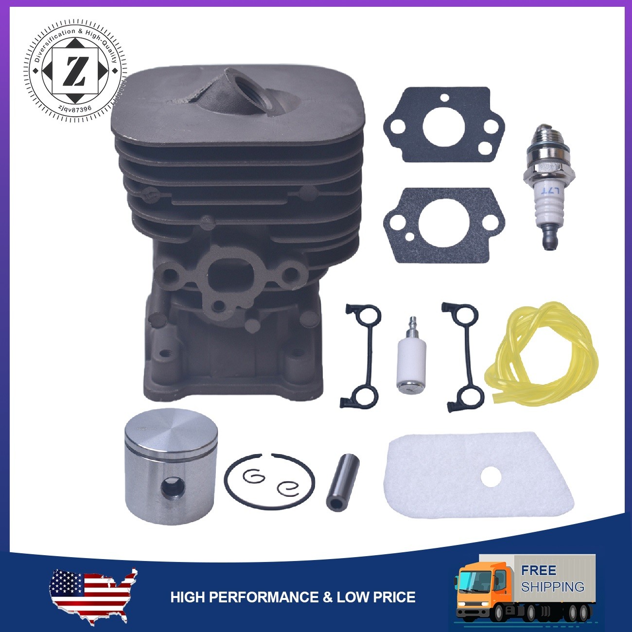 35mm Trimmer Cylinder Piston Kit For Husqvarna 128C 128CD 128L 128LD # 545008082 gallery