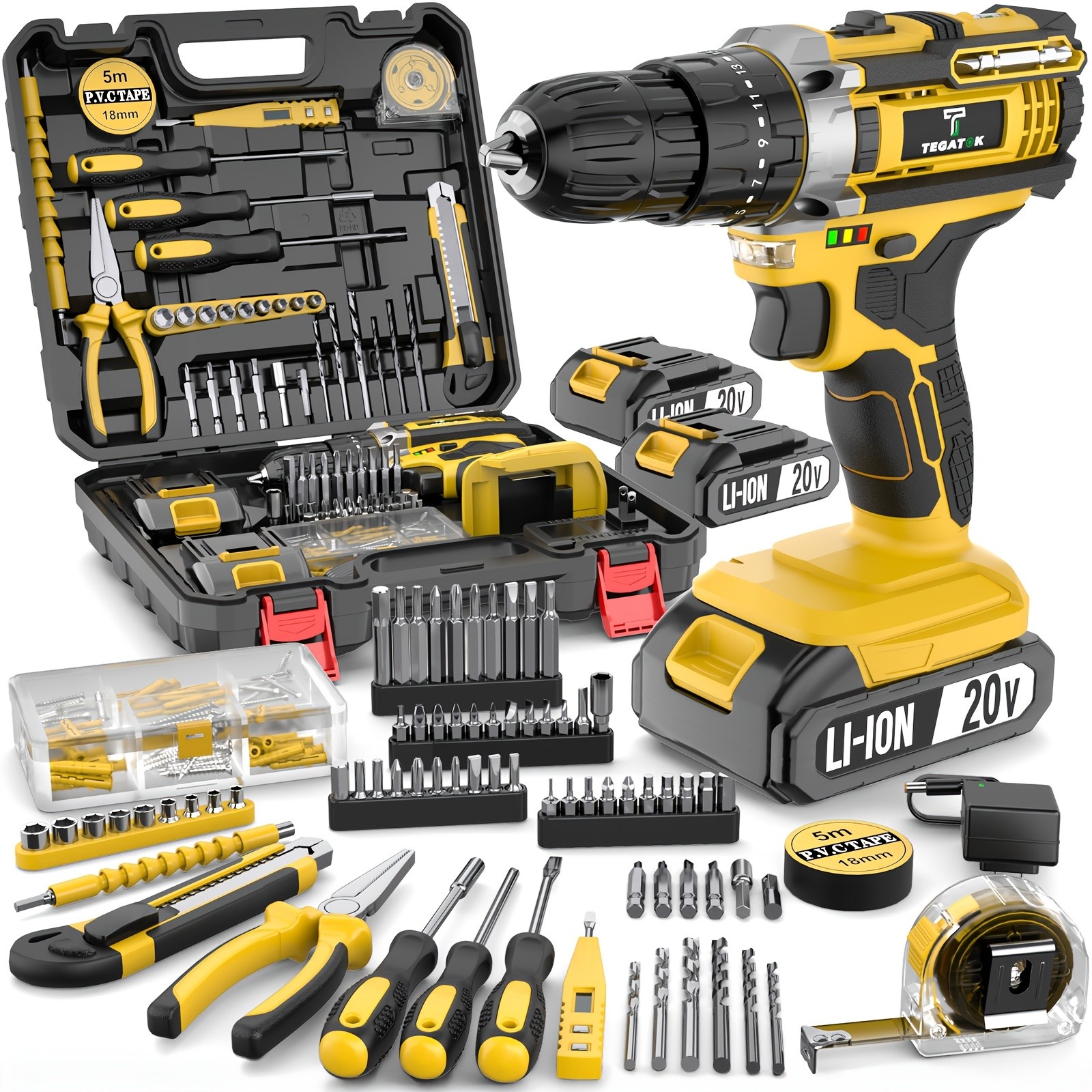 20V136PCS wireless electric drill set gallery