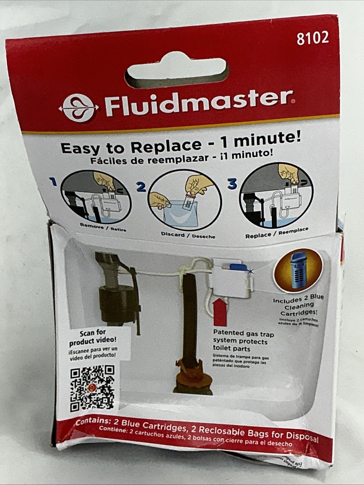 Fluidmaster Flush 'n Sparkle Automatic Toilet Bowl Cleaning 2 Refill Cartridges gallery