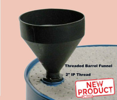 55 Gallon Barrel Funnel Threaded for Drums W/ 2″ Bung Opening 3 Quart Black NEW