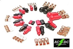 Choose Copper Lug Ring Terminals with Boot Covers & Shrink pick gauge awg size