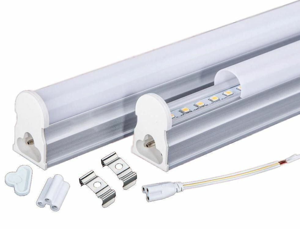 10x 4FT LED Integrated Light Fixture Surface Ceiling Mounted 4000K Neutral White gallery
