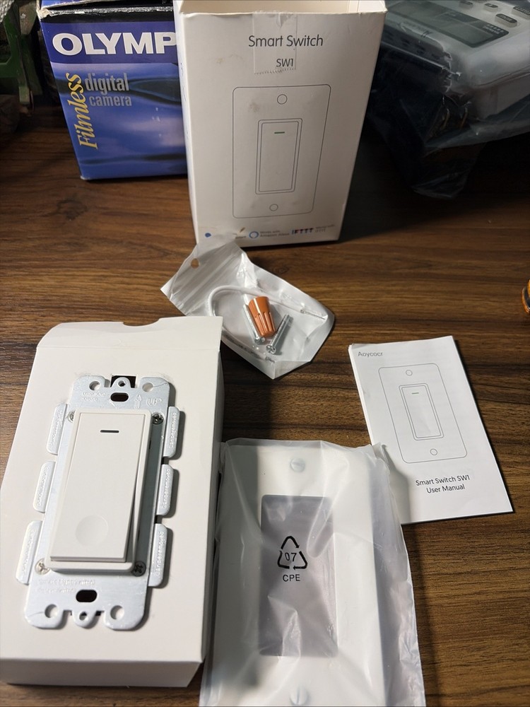 USED Smart Wi-Fi Light Switch Work Alexa Google Home Smart Life App